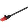 Image de Goobay 68676 CAT 6 Câble de Liaison, U/UTP, Noir, 0.5m Longueur de Câble