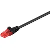 Image de Goobay 68679 CAT 6 Câble de Liaison, U/UTP, Noir, 15m Longueur de Câble