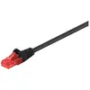 Image de Goobay 68680 CAT 6 Câble de Liaison, U/UTP, Noir, 2m Longueur de Câble