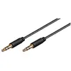 Image de Goobay 69108 Câble de Connexion Audio AUX, 3.5 mm Stéréo, 3 Pôles, Slim, CU, 3 m Longueur de Câble