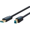 Image de Clicktronic 70090 Casual USB 3.0 Kabel, Prise A/B, 0.5m Longueur