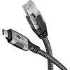 Image de goobay 70753 Cable CAT 6 USB-C 3.1 a RJ45 Ethernet para una conexión estable a Internet por cable con router/módem/conmutador de red/Sustituye el adaptador USB a RJ45 / 1 Gbit/s / 7,5 M