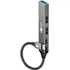 Image de goobay 4-Port USB 3.2 Hub Slim/Multiconnecteur, Splitter, Slim Hub/Adaptateur C vers 3X A et 1x C Multiport Hub 3.0/5 Gbit Splitter / 74459