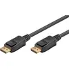 Image de goobay Câble DisplayPort 2.1 8 K @ 60 Hz - Câble DP compatible avec PC de jeu, ordinateur portable, PS5 - Blindé et plaqué or - 3 m - 74762