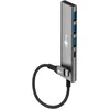 Image de goobay Hub USB 3.2 avec 4 Ports 5Gbps Adaptateur multiport Haute Vitesse, boîtier Aluminium, Compatible avec iPhone, Android, SSD, Windows/macOS/Linux, 76562