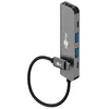 Image de goobay Hub USB-C  Slim avec HDMI,   Adaptateur 5 Ports avec Alimentation de 100 W, Adaptateur multiport avec USB 3.0 5 Gbit/s, pour Ordinateur Portable, Tablette etc./ Windows, macOS, Android, 78967