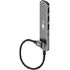Image de goobay USB C 3.2   USB A 3.2 / USB-C vers 1xUSB-C/3xUSB-A, hub pour Ordinateur Portable, Tablette, Smartphone, taux de Transfert SuperSpeed jusqu'à 5 Gbit/s, Compatible avec Windows/Linux/macOS-79158