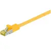 Image de RJ45 Câble de Liaison, S/FTP (PiMF), avec CAT 7 Câble en Vrac, Jaune, 0.25m Longueur
