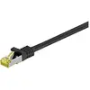 Image de RJ45 Câble de Liaison, S/FTP (PiMF), avec CAT 7 Câble en Vrac, Noir, 0.25m Longueur