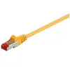 Image de Goobay 92453 CAT 6 Câble de Liaison, S/FTP (PiMF), Jaune, 0.15m Longueur