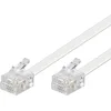 Image de Goobay 93067 Câble de Raccordement Modulaire, Blanc, 3m Longueur