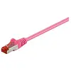 Image de Goobay 93439 CAT 6 Câble de Liaison, S/FTP (PiMF), Magenta, 3m Longueur