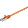 Image de Goobay 93455 CAT 5e Câble de Liaison, F/UTP, Orange, 0.25m Longueur