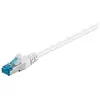 Image de Goobay 93749 CAT 6a Câble de Liaison, S/FTP (PiMF), Blanc, 2m Longueur
