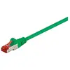 Image de Goobay 95484 CAT 6 Câble de Liaison, S/FTP (PiMF), Vert, 10 m Longueur