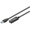 Image de Goobay 95727 Câble d'Extension USB 3.0 Actif, Noir, 5m Longueur