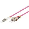 Image de Goobay 95943 Câble à Fibres Optiques, Multimode (OM4), Violett, 1 m Longueur