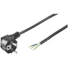 Image de Wentronic cEEE 7/7 5 m schuko cEE7/7 black power cable   Power Cables (Black, mal, 5 m, CEE7/7, angled, polybag)