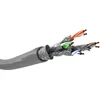 Image de goobay 96095 CAT 6a Câble Réseau, S/FTP (PiMF), Gris, 305 m Longueur