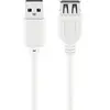 Image de Goobay 96198 Câble Rallonge de Recharge USB 2.0 Hi-Speed, Blanc, 1.8m Longueur