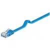 Image de Goobay 96395 CAT 6 U/UTP Câble de Liaison Plat, Bleu, 0.5m Longueur