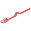Image de Goobay 96418 CAT 6 U/UTP Câble de Liaison Plat, Rouge, 3m Longueur