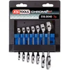 Image de KS Tools 518.0040 Jeu de 7 Clés mixtes courtes métriques - sur support | Jeu de 7 clés mixtes courtes métriques - sur support, chrome vanadium