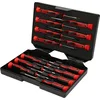 Image de KS TOOLS 500.7170 Coffret de 14 tournevis électroniques Fente, PHILLIPS et TORX Noir