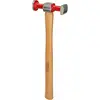 Image de KS TOOLS 140.2130 Marteau à débosseler rond et angulaire en acier manche HICKORY