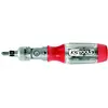 Image de KS TOOLS 911.2470 Tournevis à cliquet à tête inclinable 24 dents, 13 pièces Rouge/Transparent
