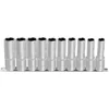 Image de KS Tools 922.1458 Ultimate Jeu de 10 Douilles tournevis 6 pans sur rail | Jeu de 10 douilles 6 pans ULTIMATE 1/4'' sur rail, 4-13 mm, chrome vanadium, vissage précis