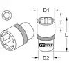 Image de KS TOOLS Douille standard 3/8" (Ref: 922.3809)