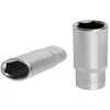Image de KS Tools 922.1260 - Douille longue F6® 1/2'' - 30mm - Gamme ULTIMATE® - En Chrome Vanadium - Finition chromée satinée