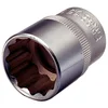 Image de KS Tools 922.1630 - Douille 12 pans - 1/2'' - 30 mm - Gamme ULTIMATE® - Système FlankTraction - En Chrome Vanadium - Finition chromée satinée