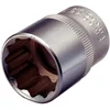 Image de KS Tools 922.1631 - Douille 12 pans - 1/2'' - 31 mm - Gamme ULTIMATE® - Système FlankTraction - En Chrome Vanadium - Finition chromée satinée