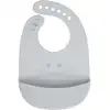 Image de Bavoirs silicone avec poche Little Chums Souris Gris