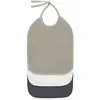 Image de Lot de 3 bavoirs medium en mousseline Olive, blanc cassé, bleu marine