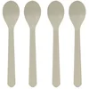 Image de LÄSSIG Couverts pour enfants Set de cuillères pour enfants 4 pièces sans mélamine, sans BPA, en biocomposite/Spoon Set 4 pcs Geo warm grey