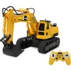 Image de JAMARA 406310 - Excavatrice S-Matic - 2,4 GHz - pour Enfants - Pelle à Jouets - Télécommandée - Entraînement à chenilles - Multijoueur - À partir de 6 Ans - Rotation à 360° - Jaune