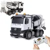 Image de JAMARA Mercedes-Benz Arocs Liebherr 1:20 2,4 GHz - Licence Officielle - Son d'avertissement de recul - 4 Roues motrices - Pneus en Caoutchouc profilés - Lumière LED - Tambour mélangeur Rotatif avec