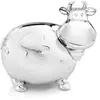 Image de Zilverstad 6159261 Tirelire Vache Grand Argenté Laqué 95x141x125mm