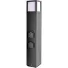 Image de Lampadaire extérieur Deko Light 733064 Facado Socket E27 20 W gris foncé