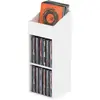 Image de Glorious Record Rack 330 White - Station Vinyle Avancée Avec Une Disposition En Deux Parties, Peut Contenir Jusqu'À 330 Enregistrements De 12 Pouces, MDF, Blanc
