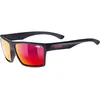 Image de uvex Mixte Lgl 29 Lunettes De Soleil, Noir (Black Mat/Red), Taille Unique EU