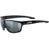 Image de uvex sportstyle 706 - lunettes de sport pour hommes et femmes - effet miroir - champ de vision sans buée - black/silver - one size