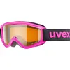 Image de uvex Speedy Pro - Masque de Ski pour Enfants - à Contraste Accentué - Champ de Vision Élargi et Anti-Buée - Pink/lasergold - One Size