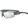Image de uvex Sportstyle 215 - Lunettes de Sport pour Hommes et Femmes - Effet Miroir - Confort et Maintien Parfait Sans Points de Pression - Grey Matt/Ltm, Silver - One Size