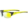 Image de uvex Blaze Iii - Lunettes de Sport pour Hommes et Femmes - Verres de Rechange Compris - Confort et Maintien Parfait Sans Points de Pression - Black Matt Yellow/Yellow - One Size