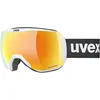 Image de Uvex Downhill 2100 Cv - Masque de Ski pour Hommes et Femmes - à Contraste Élevé - Sans Distorsion et Anti-Buée - White Matt/Orange-Green - One Size