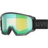 Image de uvex Unisexe - Adulte, Athletic FM, Masque de Ski Athletic FM, Noir mat/Vert, Taille Unique